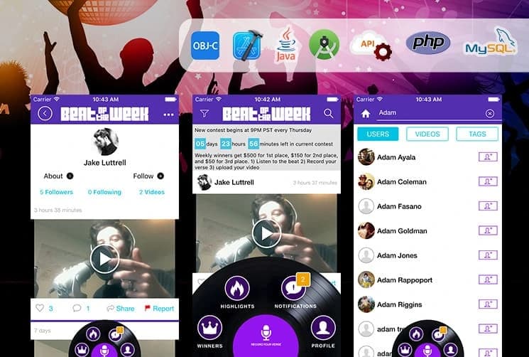Beat Of The Week Music Native Mobile Apps